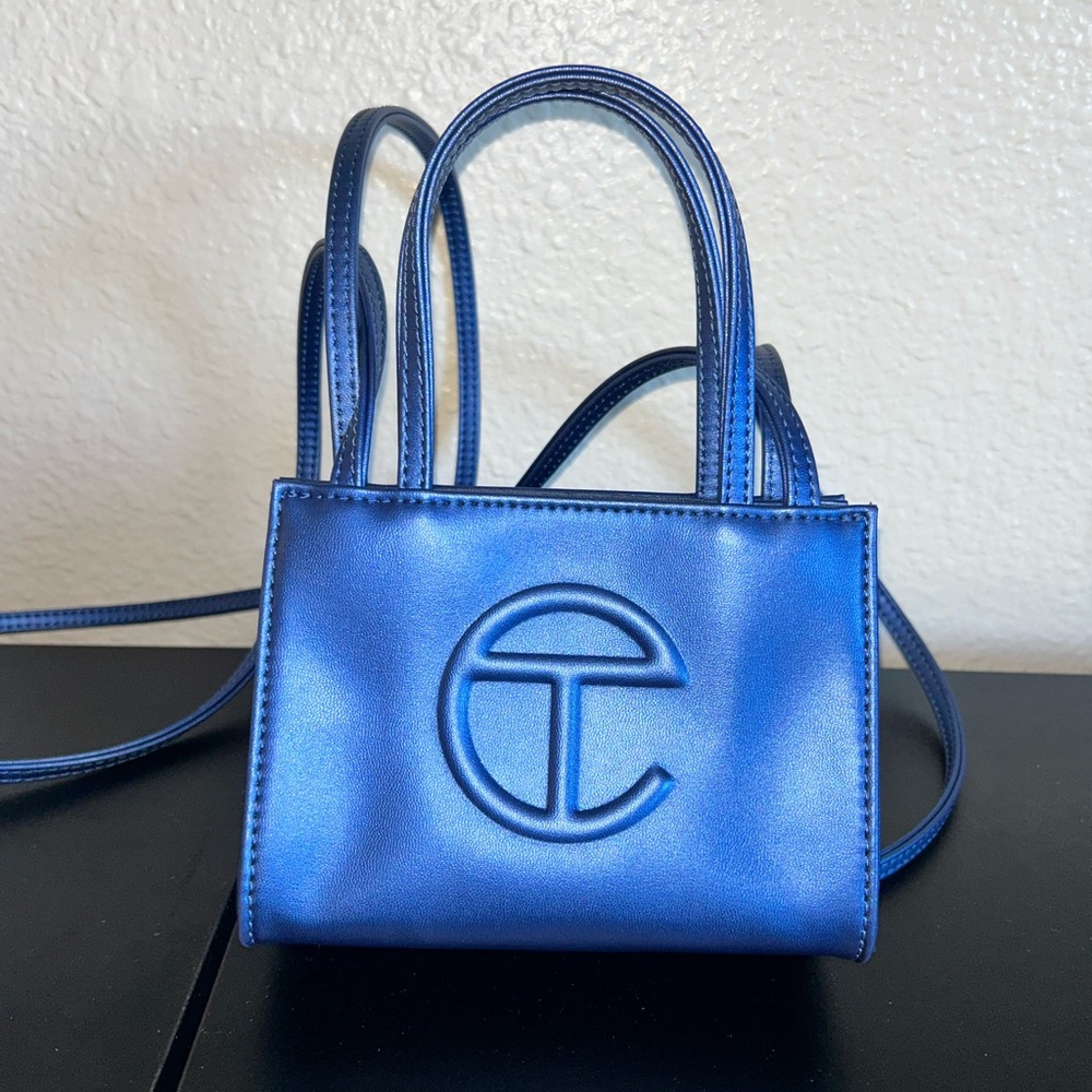 Telfar Small Cobalt Shopping Bag